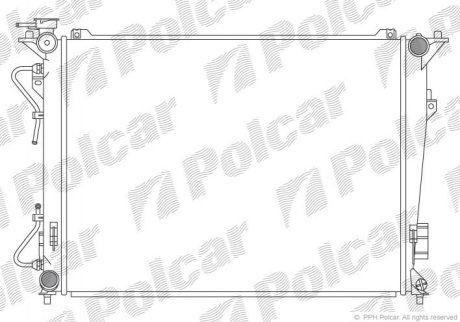 Радиаторы охлаждения POLCAR 402608-1 (фото 1)
