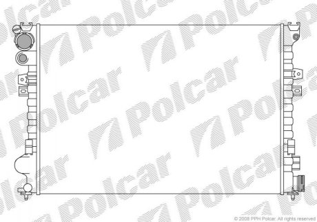 Радиатор охлаждения POLCAR 238008A3 (фото 1)