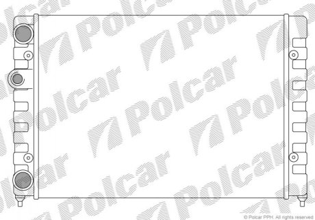 Радиатор охлаждения POLCAR 953808A1 (фото 1)