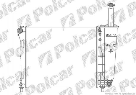 Радиатор охлаждения POLCAR 303508A1 (фото 1)