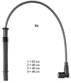 Комплект кабелей высоковольтных CHAMPION CLS084