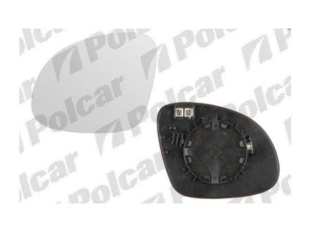 Дзеркало лівий вкладиш з підігрівом 2контакту Porsche Cayenne 10- POLCAR 9582554M (фото 1)