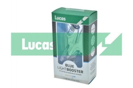 Лампа 12V 55W H3 Blue Light Booster, к-т 2шт. LUCAS LLX453BLX2 (фото 1)