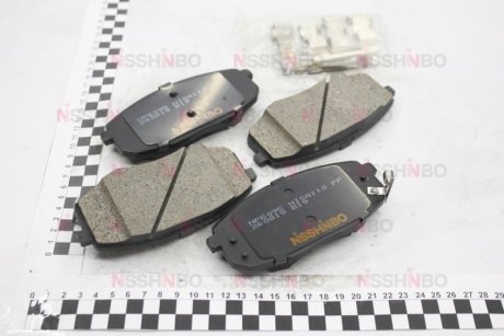 Колодки тормозные дисковые передние Nisshinbo NP6095 (фото 1)
