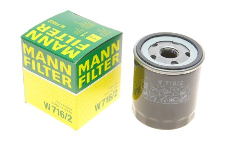 Фільтр масляний -FILTER MANN W 716/2 (фото 1)