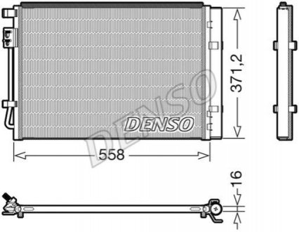 Радіатор кондиціонера Denso DCN41015 (фото 1)