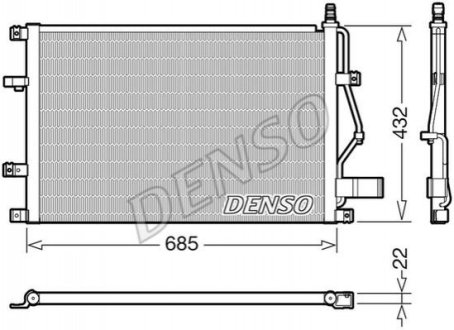 Радиатор кондиционера Denso DCN33013 (фото 1)