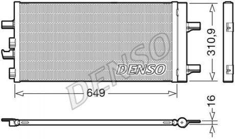 Радиатор кондиционера Denso DCN05104