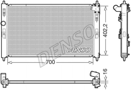 Радиатор основной Denso DRM45050