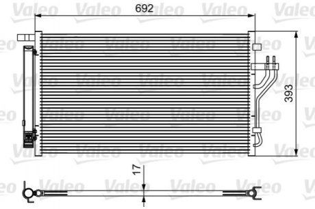 Радиатор кондиционера VALEO 814485