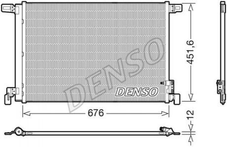 Радиатор кондиционера Denso DCN02008