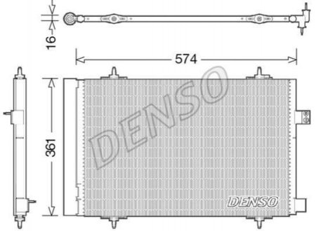 Радиатор кондиционера Denso DCN21019