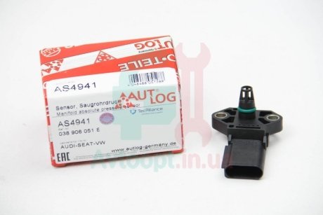 Датчик тиску наддуву VW T5/ Audi A4/A6 2.0/2.0ALK/2.0H 08- AUTLOG AS4941 (фото 1)