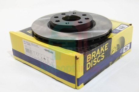 Тормозной диск перед. Corsa D 06-/Punto/Grande/Evo 05- (257x22) BREMSI CD7304V (фото 1)
