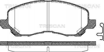 Тормозные колодки для дисковых тормозов TRISCAN 8110 42019