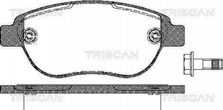 Тормозные колодки для дисковых тормозов TRISCAN 8110 28022 (фото 1)