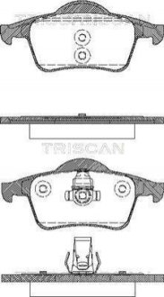Тормозные колодки для дисковых тормозов TRISCAN 8110 27004