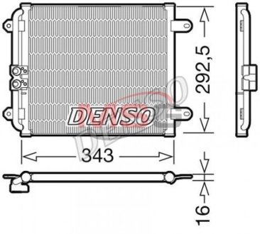 Радіатор кондиціонера Denso DCN02032 (фото 1)