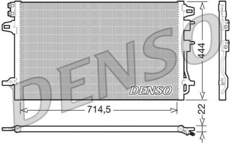 Радиатор кондиционера Denso DCN06005