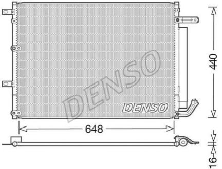 Радиатор кондиционера Denso DCN06018