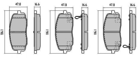 Колодки тормозные передние FBP-1392 Fremax FBP1392