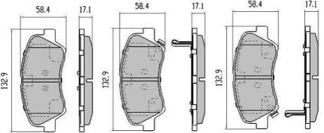 Колодки тормозные передние FBP-5810 Fremax FBP5810
