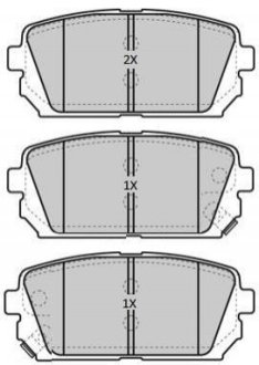 Колодки тормозные задние FBP-1814 Fremax FBP1814 (фото 1)