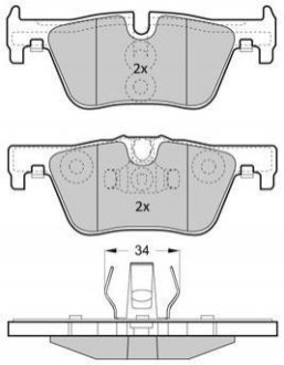 Колодки гальмівні задні FBP-1874 Fremax FBP1874