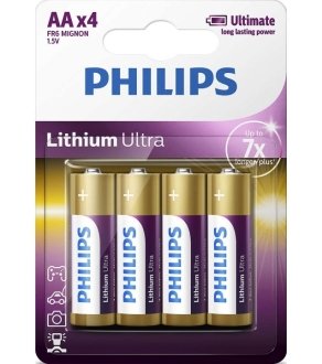 Батарейки цилиндрические, литиевые PHILIPS FR6LB4A/10