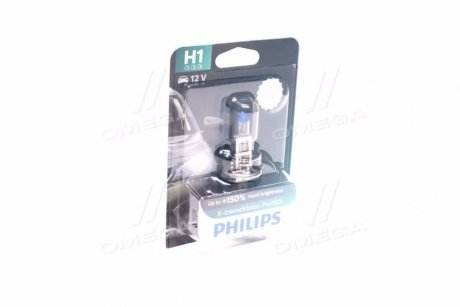 Лампа накаливания H1 X-tremeVision Pro150 (+150) 12V 55W P14,5s PHILIPS 12258XVPB1 (фото 1)