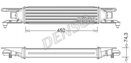 Интеркулер Denso DIT01007 (фото 1)