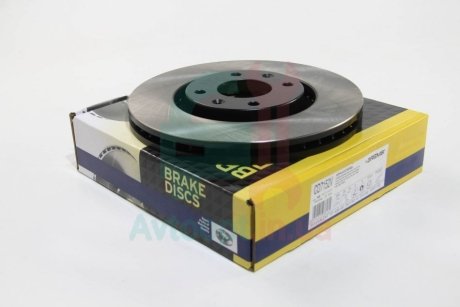 Тормозной диск перед. Berlingo/Partner 08- (283x26) BREMSI CD7152V (фото 1)