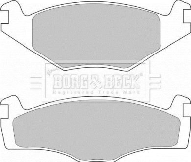 - Гальмівні колодки до дисків BORG & BECK BBP1420 (фото 1)