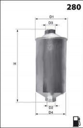 Фільтр палива (аналогWF8232/KL522) MECAFILTER ELE6109