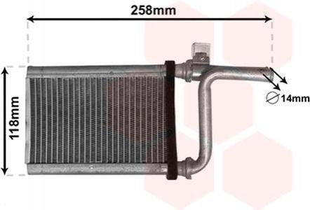 Радиатор печки WEZ32006254 Van Wezel 32006254 (фото 1)