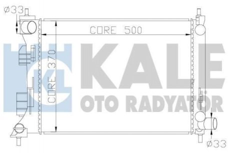 Радиатор охлаждения Hyundai AccentIv, Veloster - Kia RioIiiRadiator KAL Kale Oto Radyator (Турция) 342285 (фото 1)