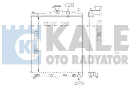 Радиатор охлаждения Nissan Micra C+C, Micra III, Note KALE OTO RADYATOR Kale Oto Radyator (Турция) 363200