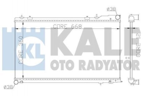 SUBARU Радиатор охлаждения Forester 2.0/2.5 02- Kale Oto Radyator (Турция) 364900 (фото 1)