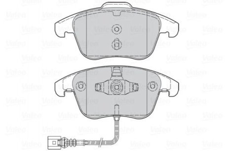 Тормозные колодки дисковые AUDI Q3 "1,4-2,0 "F "11-18 VALEO 302261 (фото 1)