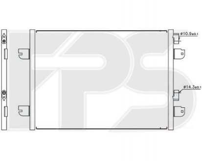 Конденсатор кондиционера 27 K166 FPS FP 27 K166 (фото 1)