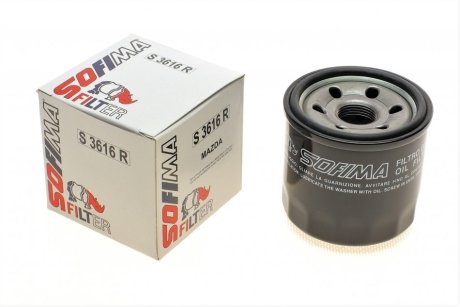 Фильтр масляный Mazda 3 1.5/2.0i /6 2.0/2.5i 13- Sofima S3616R (фото 1)