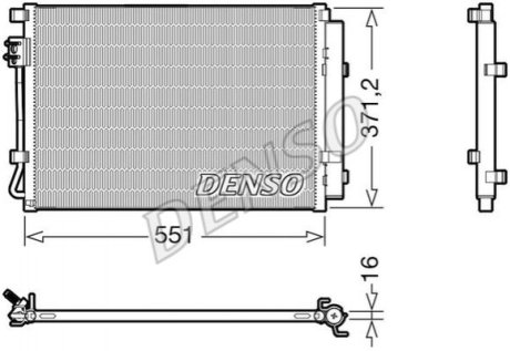 Радиатор кондиционера Denso DCN41022