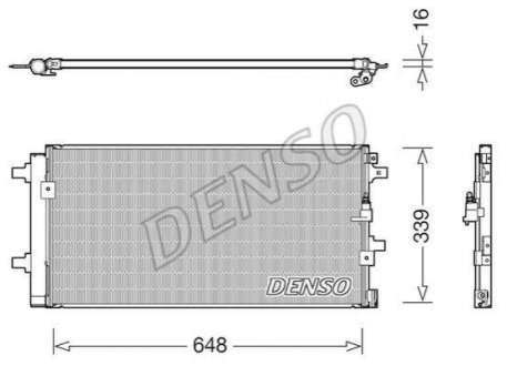 Радиатор кондиционера Denso DCN02043