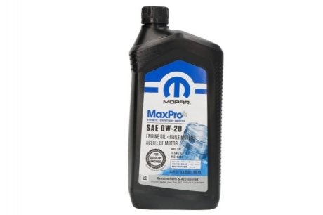 Масло моторное 0W-20 MaxPro+ 0.946 L CHRYSLER / JEEP / DODGE 68523994AA (фото 1)