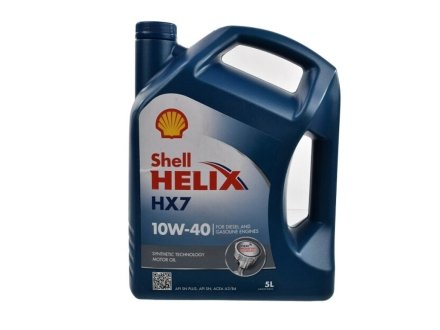 Олива моторна Helix HX7 SAE 10W-40 (Каністра 5л) SHELL 550053738