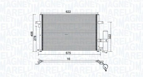 Радиатор кондиционера MM BC912 MAGNETI MARELLI 350203912000 (фото 1)