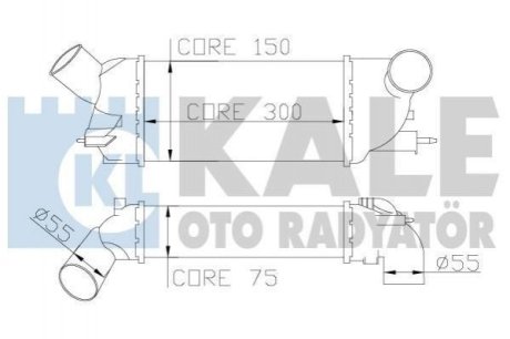Интеркулер Citroen C5 Iii - Peugeot 407, 407 Sw Intercooler OTO RA Kale Oto Radyator (Турция) 343900 (фото 1)