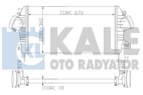 OPEL Insignia,Saab 9-5,Chevrolet Malibu 1.6CDTI/2.0 Kale Oto Radyator (Турция) 345700 (фото 1)