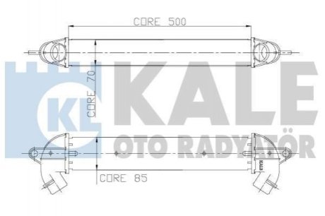 KALE FIAT Интеркулер Doblo 1.3/1.9JTD 01- KALE OTO RADYATOR Kale Oto Radyator (Турция) 157000