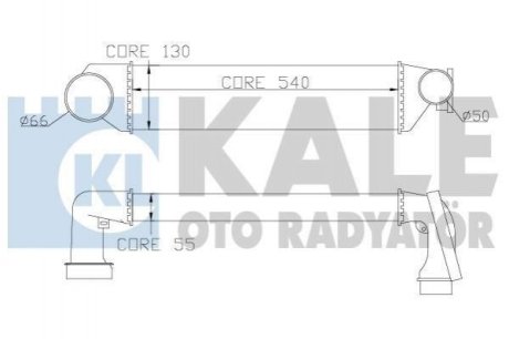 BMW Интеркулер 3 E46 318d/330xd 00- Kale Oto Radyator (Турция) 343300 (фото 1)